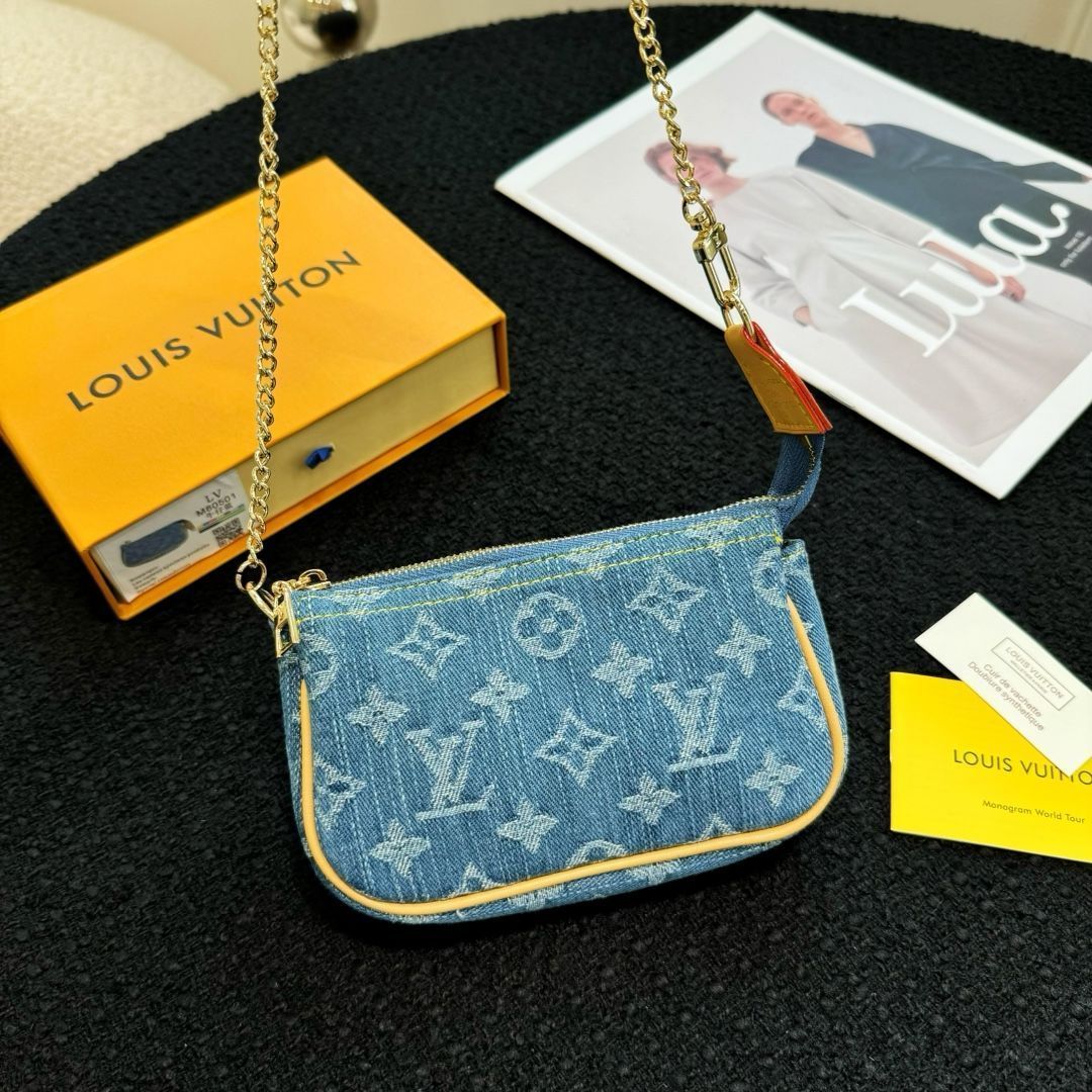 LOUIS VUITTON (ルイヴィトン) ショルダーバッグ MINI 新品未使用 箱付 デニムブルー（06082137） - メルカリ