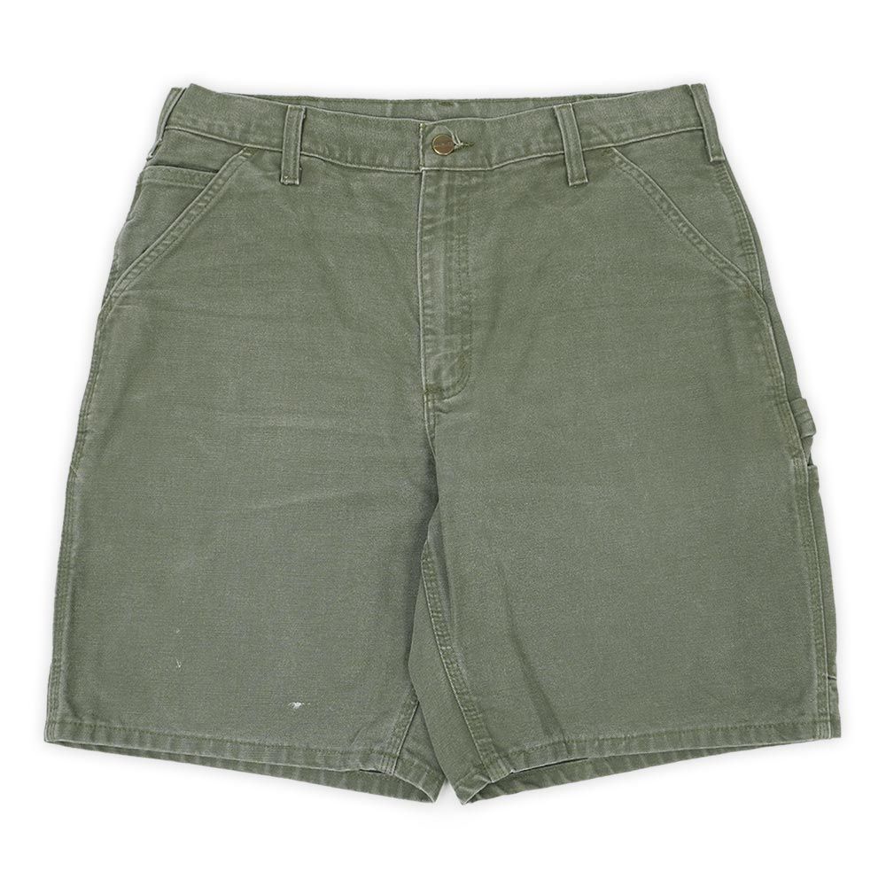古着 Carhartt ダックペインターショーツ モスグリーン MOS カーハート Carhartt 00s 2000年代 Y2K ダック ペインター