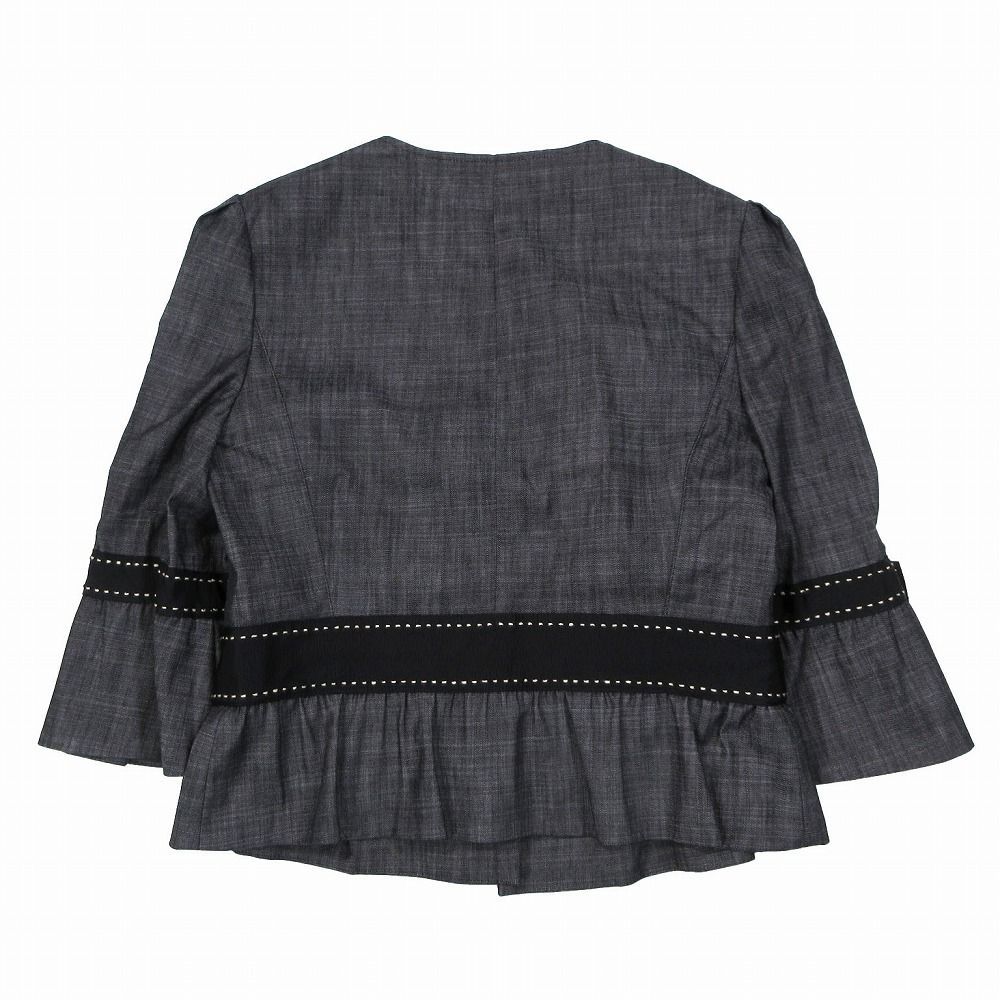 美品 MS GRACY エムズグレイシー デニム調 セットアップ リボン