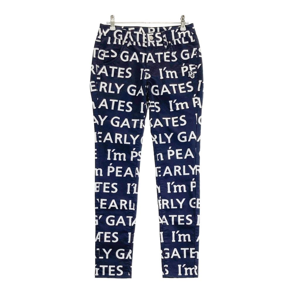 PEARLY GATES - 新品タグ付き パーリーゲイツ ゴルフパンツ レディース S(0)総柄 ネイビー サイズ：0 PEARLY GATES パーリーゲイツ 30周年 ストレッチ