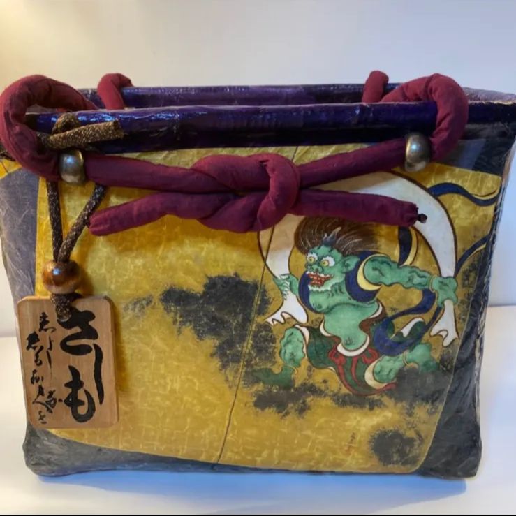 「風神・雷神」の一閑張り 一閑張り 風神雷神
