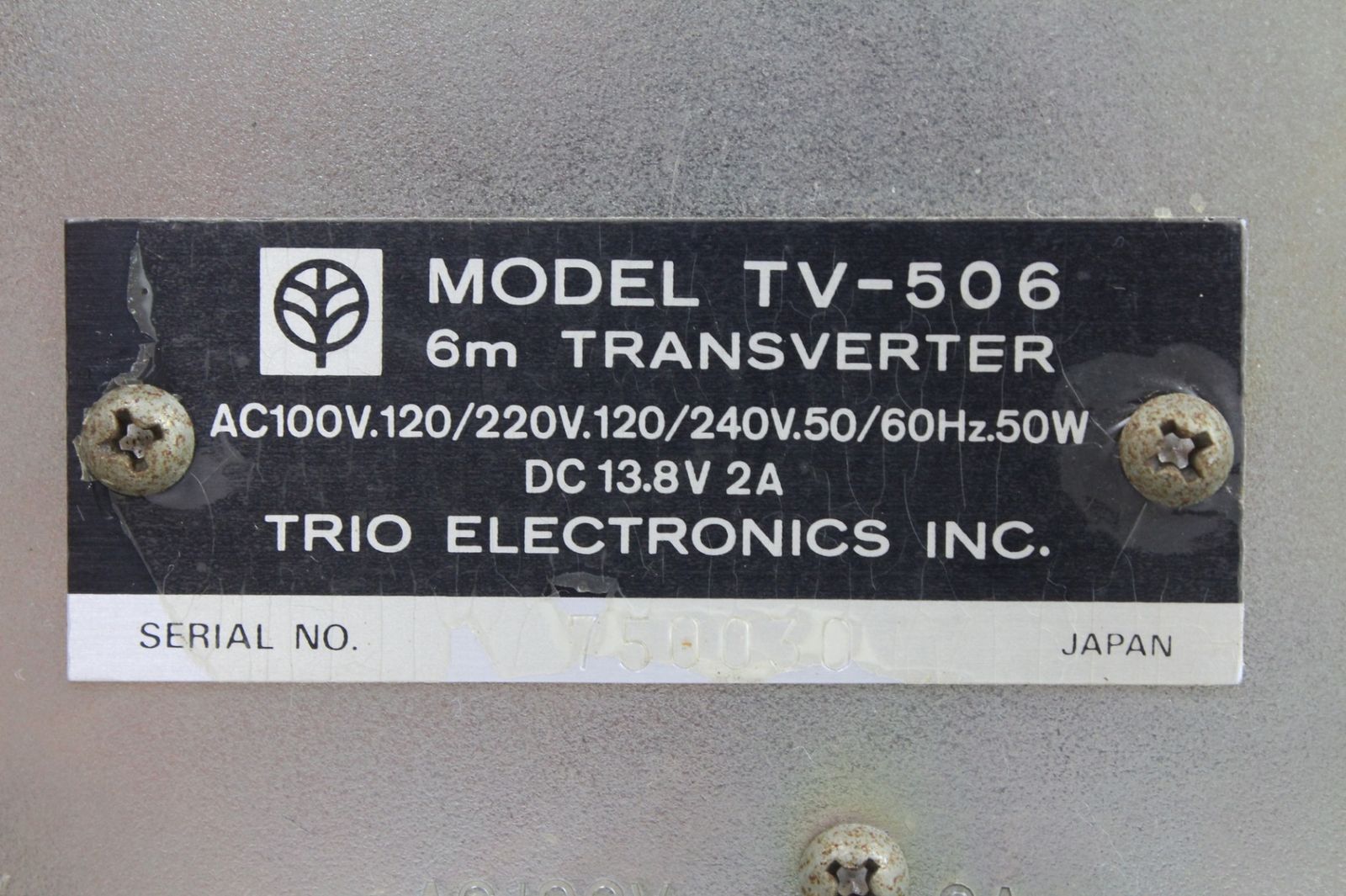 現状品 トリオ TV-506 トランスバーター トランシーバー TRIO アマチュア  無線 ITG4UHWCCW3K-B04-byebye 現状品 トリオ TV-506 トランスバーター トランシーバー TRIO