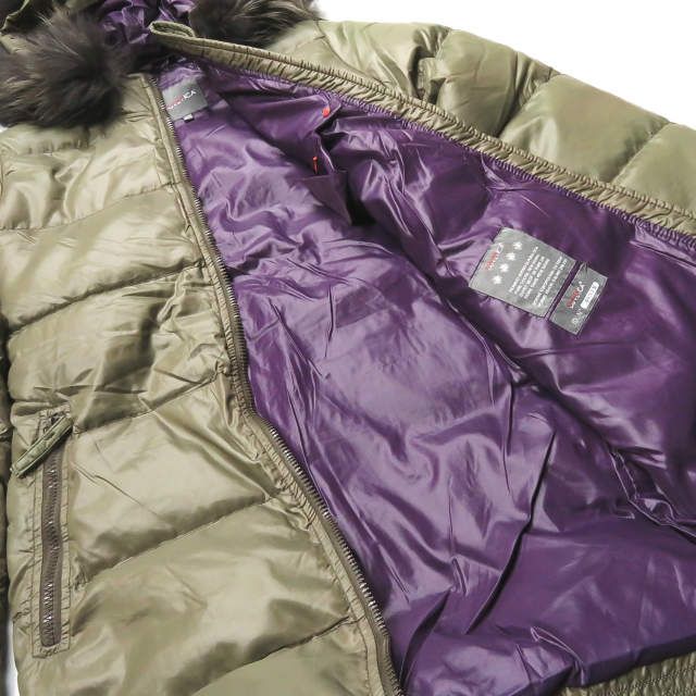 DUVETICA Kappa ラクーンファー ナイロンダウンコート 40 - メルカリ