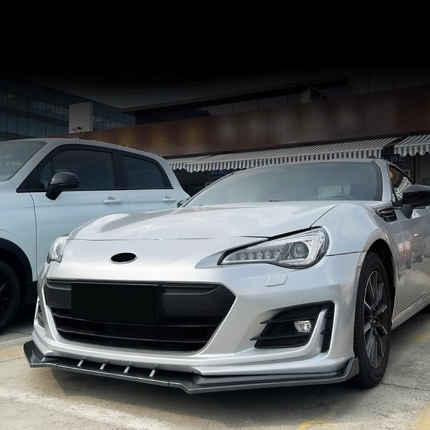 適用スバル BRZ 17-20 カーボン調 フロントリップ スポイラー エアロ パーツ 外装 ドレスアップ 注目シリーズ ZZ520 FFCRYSTALESIA_COM