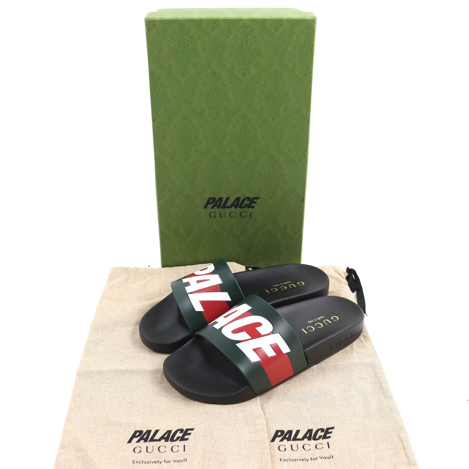 未使用品△GUCCI グッチ Palace パレス 723353 コラボ ロゴ ラバー 