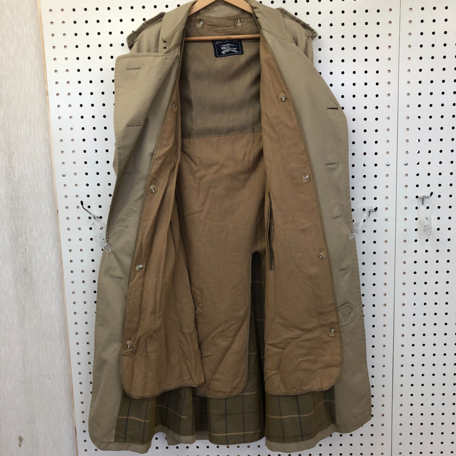 バーバリーロンドン トレンチコート ベージュ Lサイズ 40 ※ライナー欠