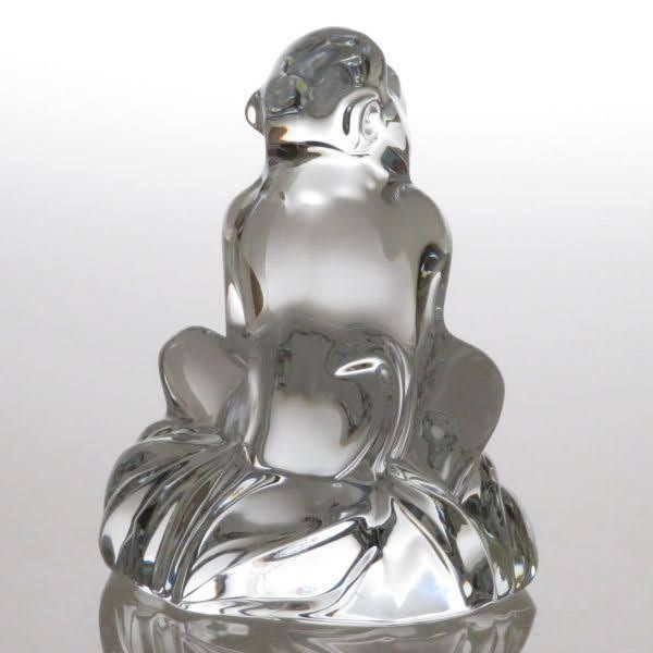 バカラ フィギュリン ○ 置物 サル 座り オーナメント クリスタル