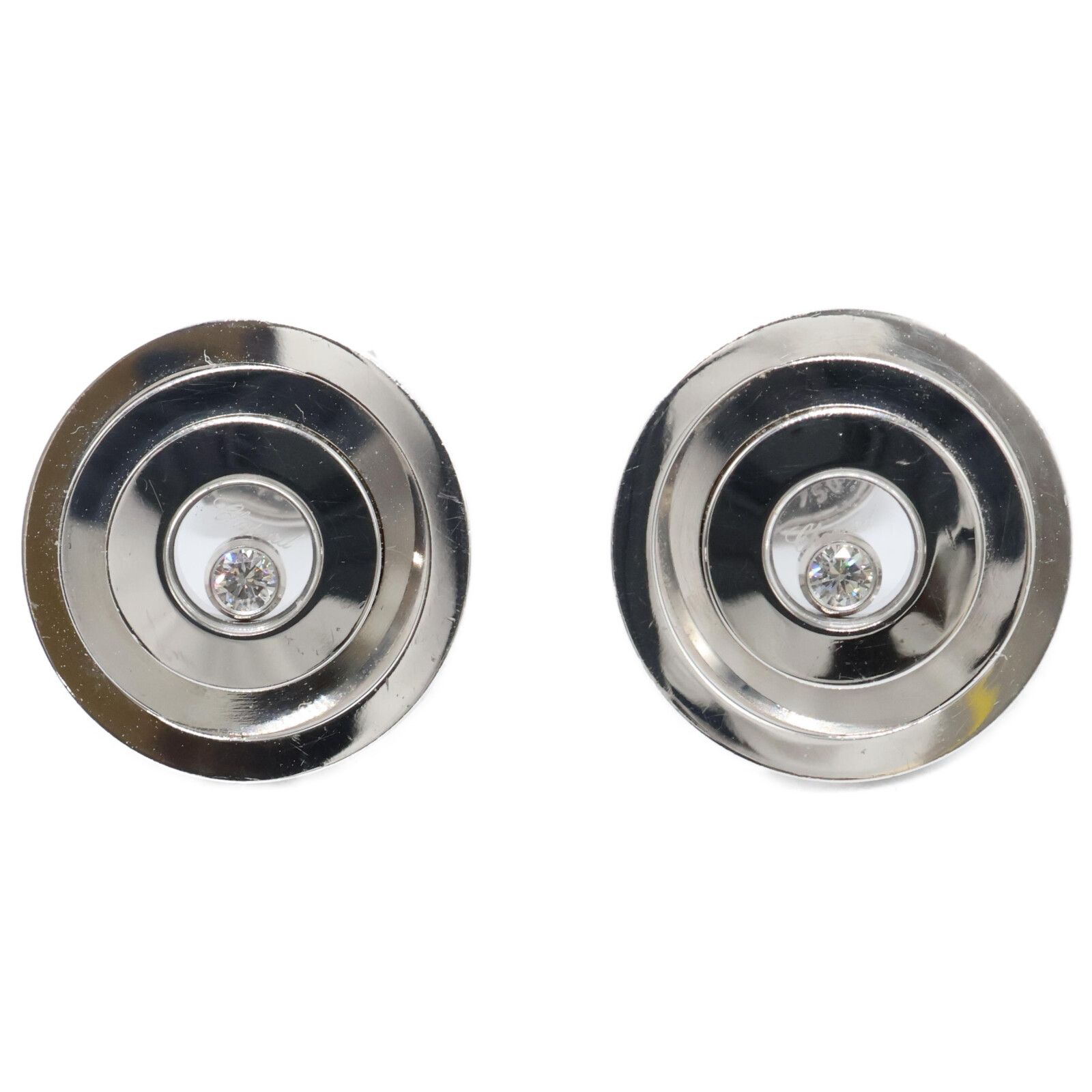 Chopard ショパール Au750WG 837700-1001 ハッピースピリット 1P  