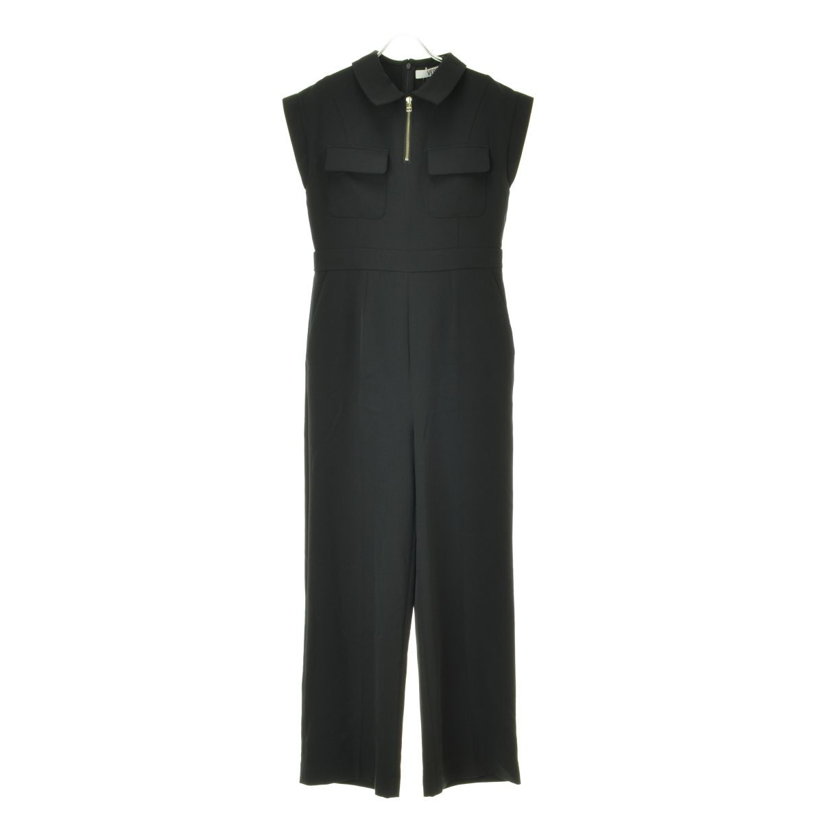 M EMODA | エモダ VEQUM 23SS 042320330901-01 HALF ZIP JUMPSUIT ハーフジップジャンプスーツ半袖オールインワン
