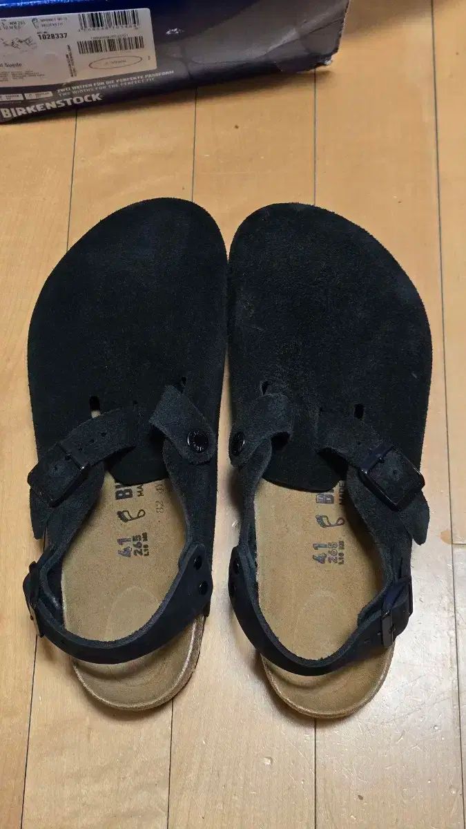 265 BIRKENSTOCK ビルケンシュトック トキオ スエード 黒
