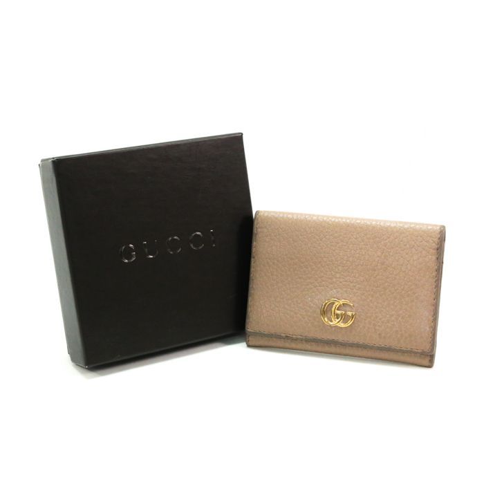 グッチ GUCCI カードケース レザー GGマーモント 474748 名刺入れ パス