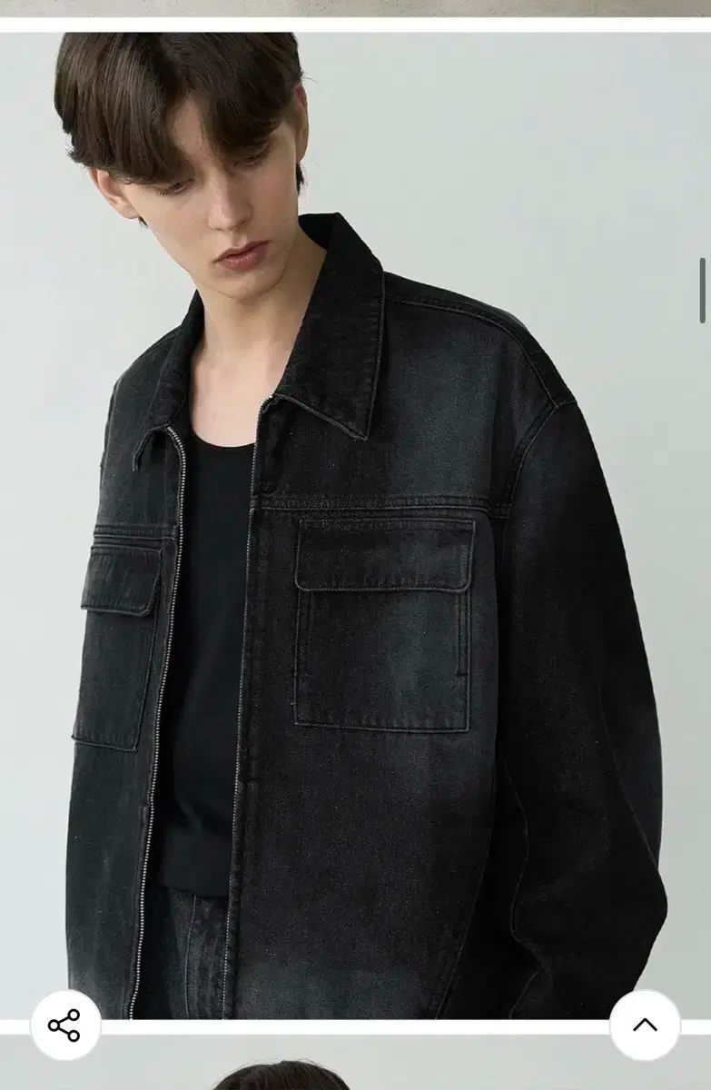 XL ドローフィット コンサイズ ウォッシュド ポケット デニムジャケット KANDAIZUMI_COM