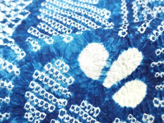 平和屋 着物 夏物 男性 浴衣 有松鳴海絞り 綿麻 平和屋着物∴夏物