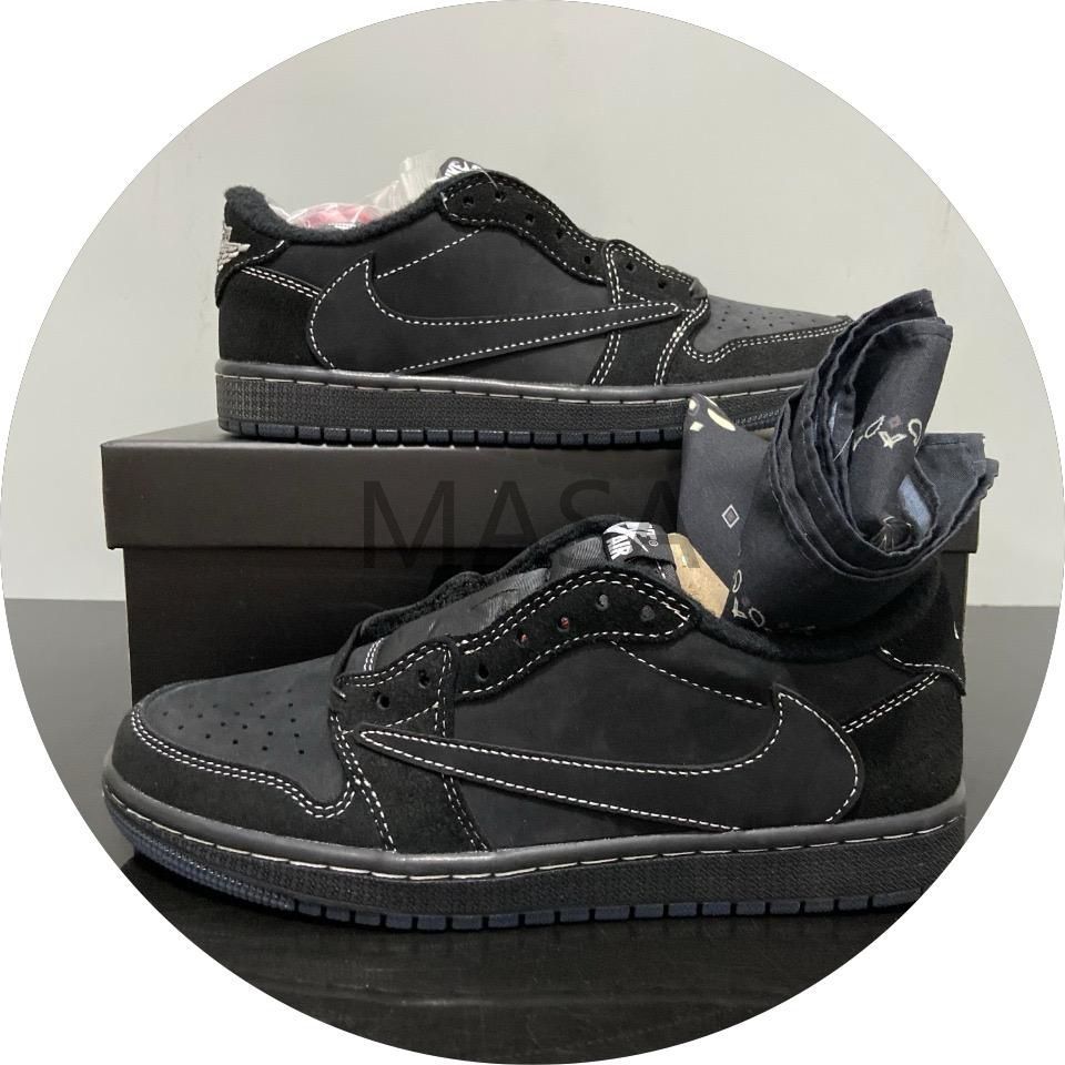 ✨大特価✨新品 未使用 ナイキ Air Jordan 1 x Travis Scott Retro Low OG SP ブラック ファントム【並行輸入】