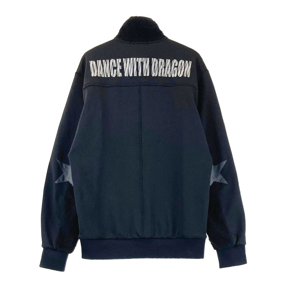 サイズ 2 DANCE WITH DRAGON ダンスウィズドラゴン ボア切替 ジャケット ブラック系 240101504661 ゴルフウェア メンズ ストスト