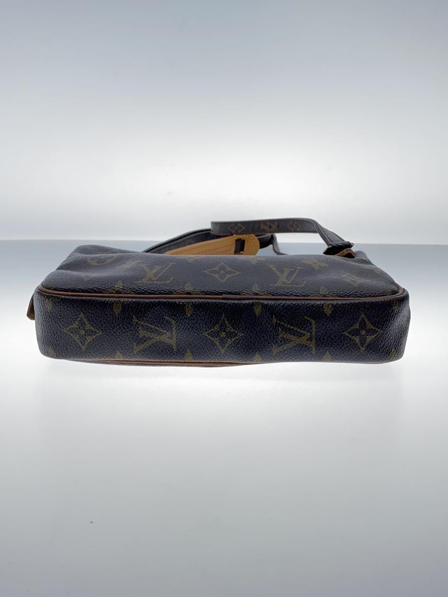 LOUIS VUITTON ポシェット・マルリー・バンドリエール_モノグラム・キャンバス_BRW PVC ブラウン M51828 - メルカリ