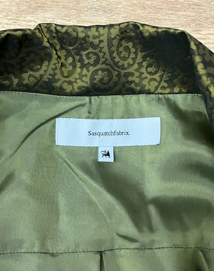 希少　サスクワッチファブリックス 着物 コート ステンカラー L 希少 サスクワッチファブリックス 着物 コート ステンカラー L
