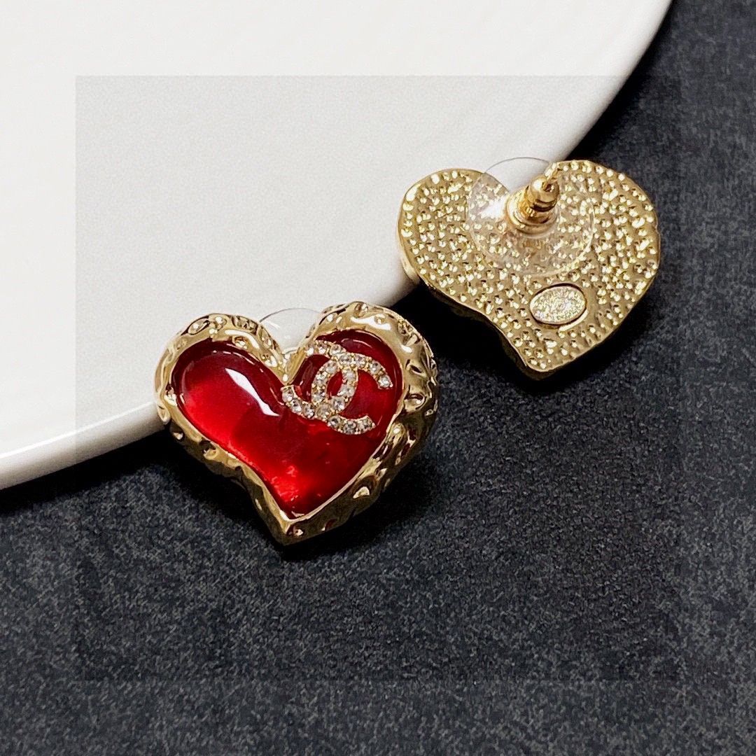 シャネル　ダブル♡ハート　ピアス 210.jpg