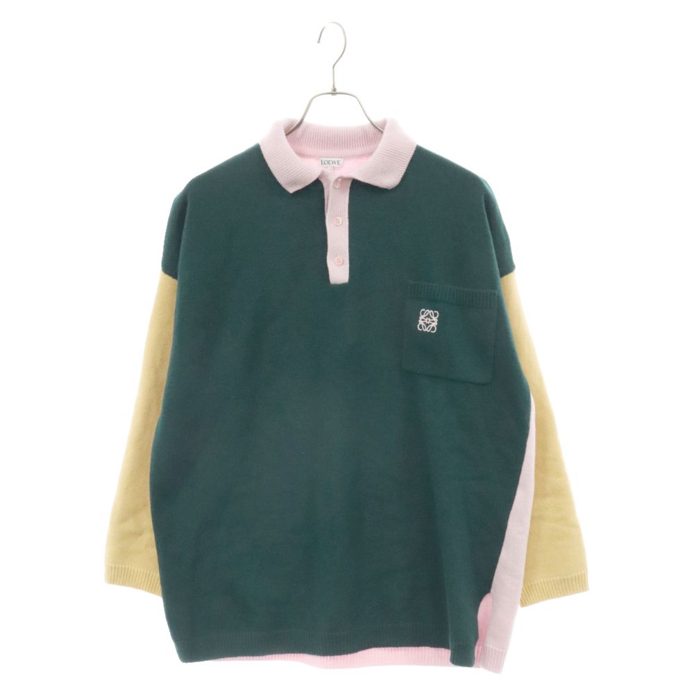 LOEWE エンブロイダリー長袖ポロシャツ LOEWE エンブロイダリー長袖