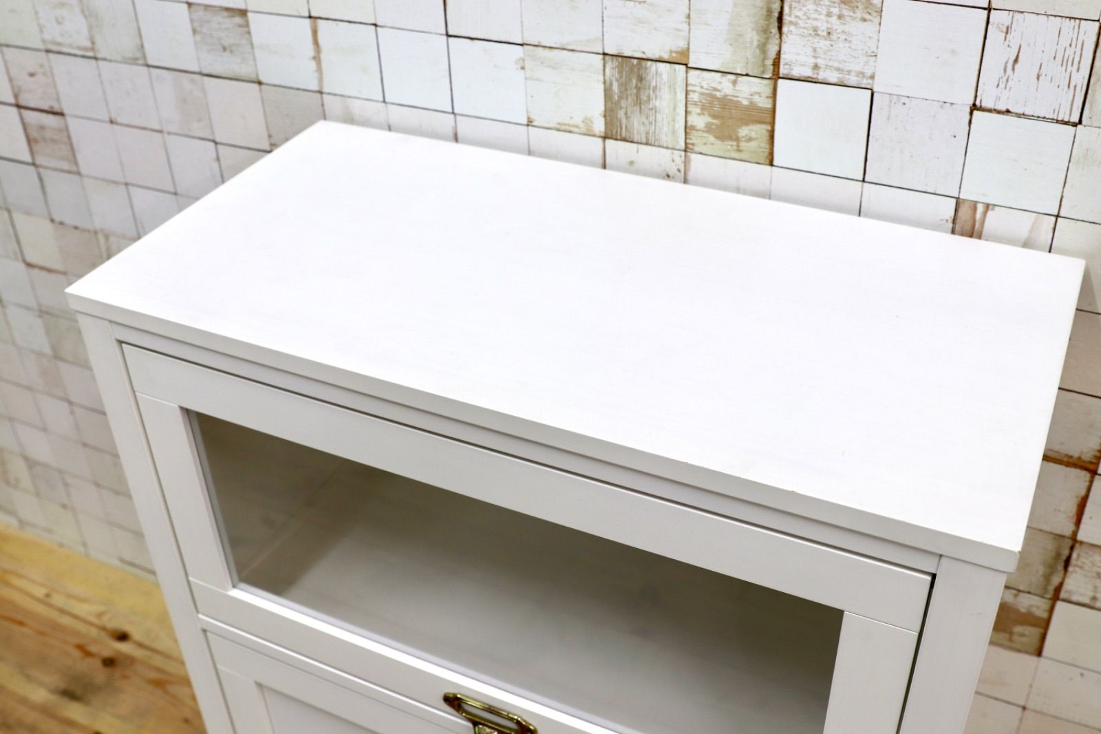 GMIK535 MOMO NATURAL モモナチュラル CIELE シェル シリーズ フラップ扉 リビング収納 サイドボード サイドキャビネット