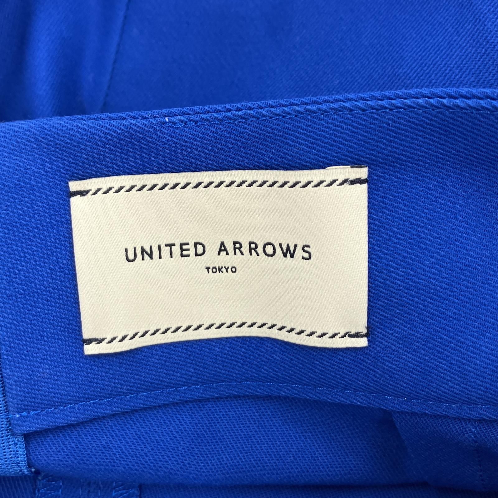 UNITED ARROWS ユナイテッドアローズ スリット ロング タイトスカート size36/ブルー レディース