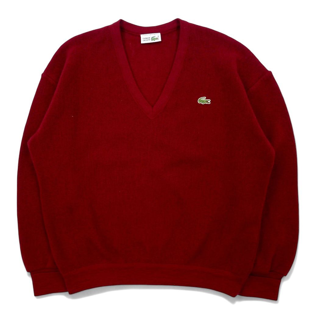 CHEMISE LACOSTE フランス製 80年代 フレンチラコステ Vネック