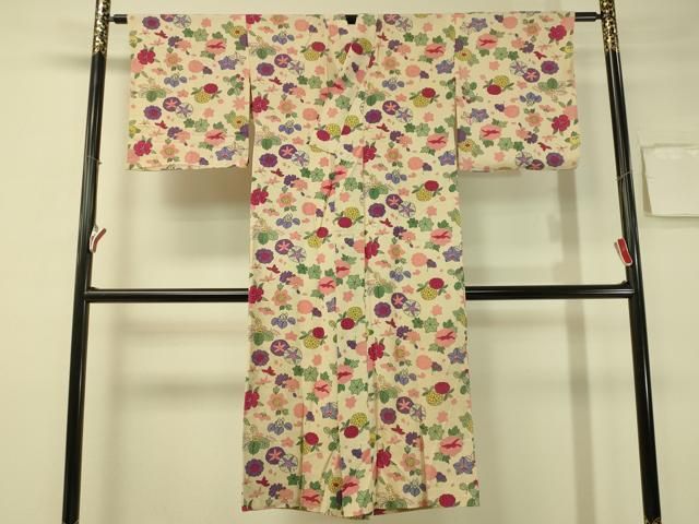 夏用長襦袢 絽 金魚 大正ロマン アンティーク 夏着物 古布 匿名