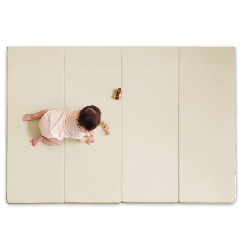 ケラッタ プレイマット 折りたたみ 赤ちゃん 1級防音 防水 厚手 160×120cm ベージュ 0