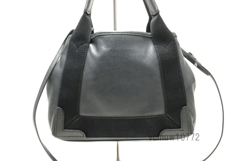美品✨ バレンシアガ カバスxs ハンドバッグ 2way レザー 黒 バレンシアガ バザールショッパーXXS レザー 2WAYハンドバッグ
