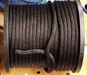 アンカーロープドックライン3?| 8? x 250? Braided 100?%ナイロンブラックMade in USA