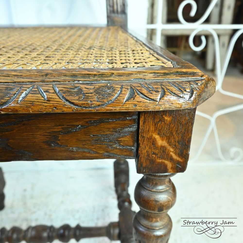 L3705-211 英国アンティーク ケインバックチェア ヴィクトリアン