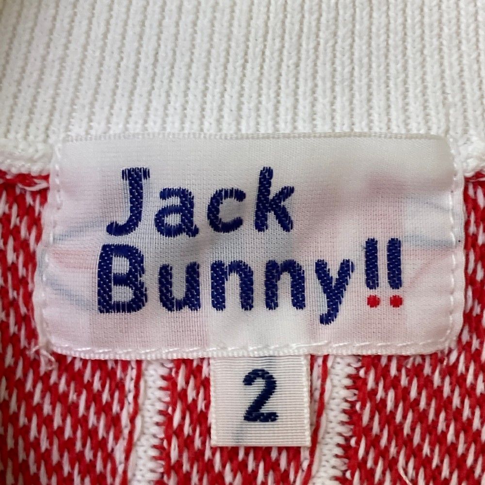 パーリーゲイツ　Jack Bunny ストライプジャケット サイズ５ サイズ：2 JACK BUNNY ジャックバニー ニット ジャケット