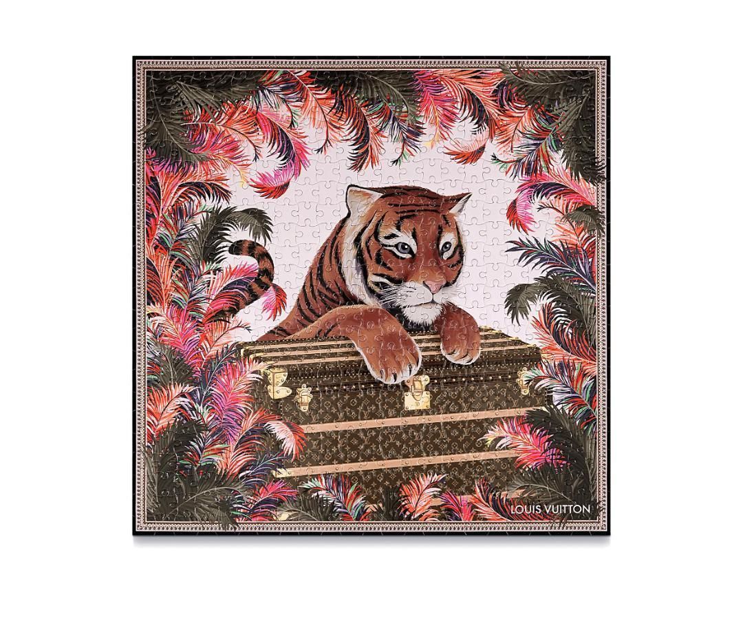 Louis Vuitton トラのイラストパズル