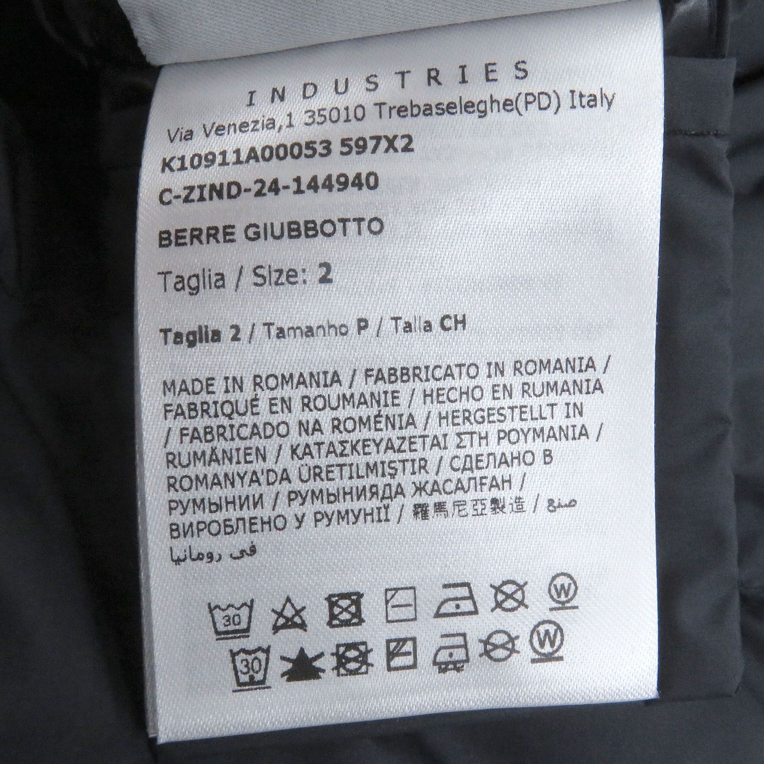 極美品□MONCLER モンクレール 25SS BERRE GIUBBOTTO レザーロゴ  