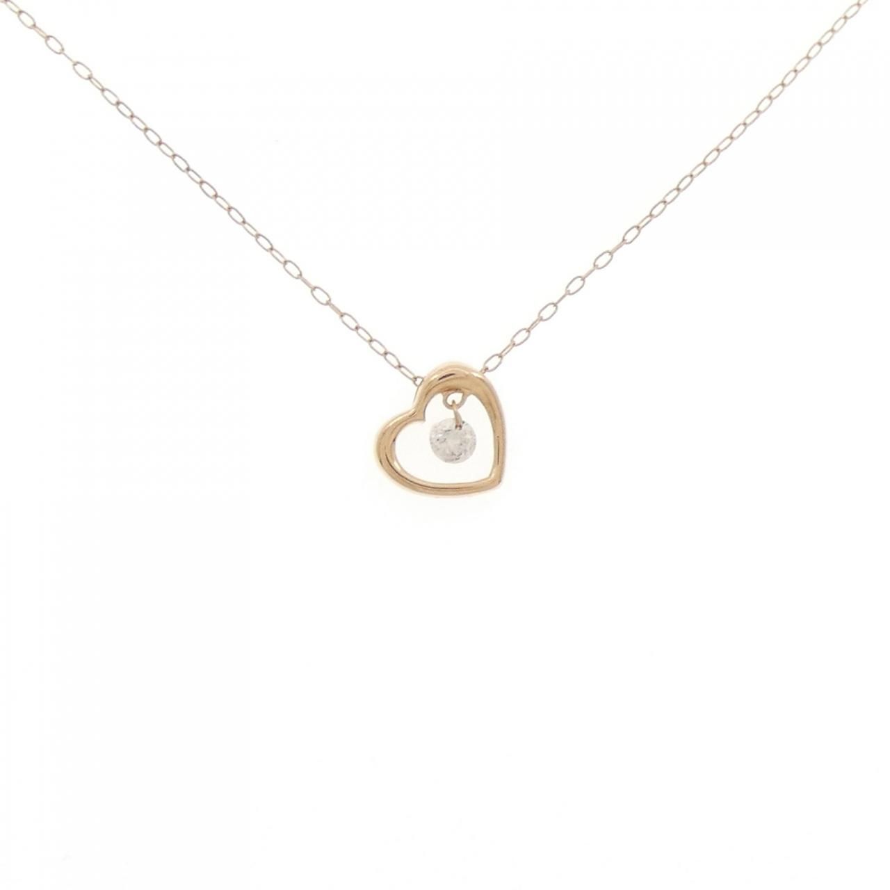 専用商品です。K18PG ダイヤモンド ハート ネックレス K18PG ハート ダイヤモンド ネックレス 0.08CT - メルカリ