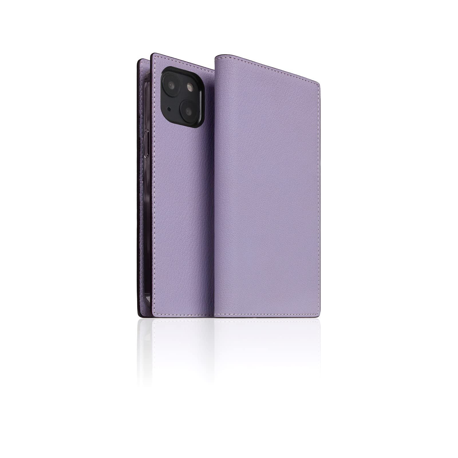 フランス Chevere Mini D9 Sully 13 レザー カード収納が な手帳型ケース ハンドメイド工法 iPhone 13 iPhone Mini SLGレザーダイアリーケース ラベンダー