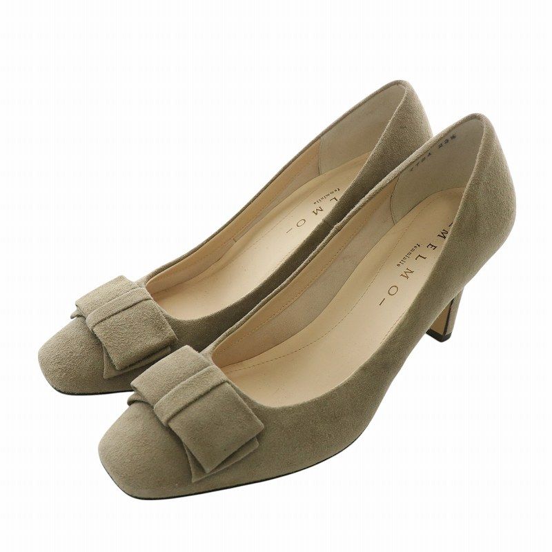 MELMO パンプス 24㎝ メルモ MELMO バックルモチーフポインテッドトゥパンプス