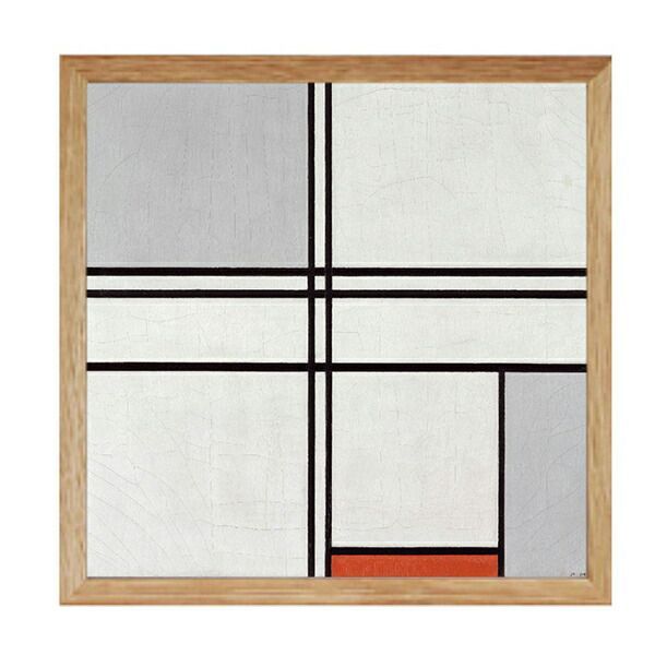 インテリアアート防災トイレ sonae 備絵ピエト モンドリアン Composition No.1 Gray-Red防災グッズ 非常用トイレ 簡易トイレ トイレキット