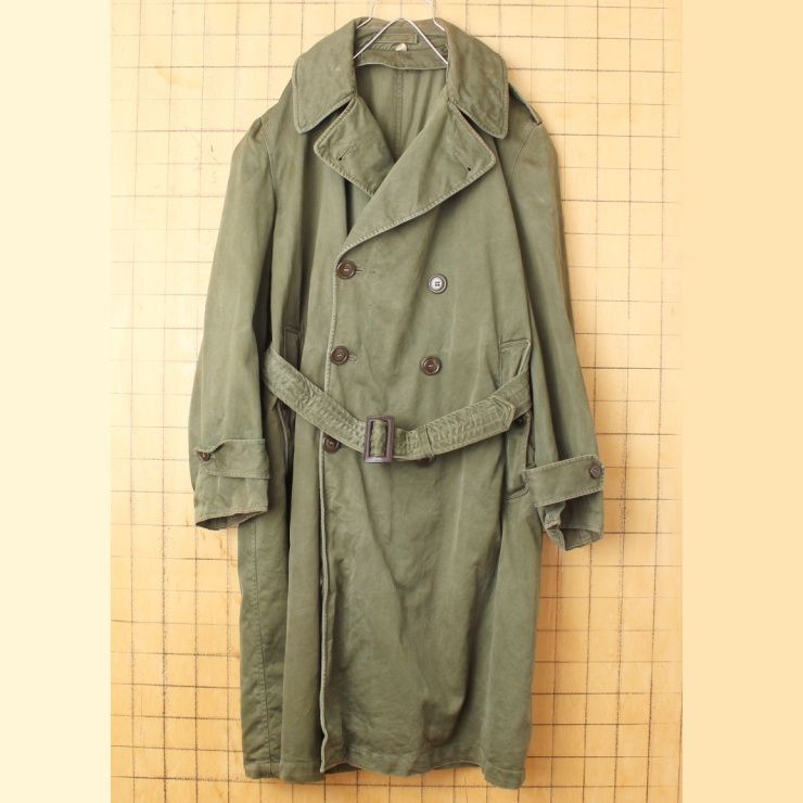 50s USARMY トレンチコート MEDIUMミリタリー米軍実物 aw138 - メルカリ