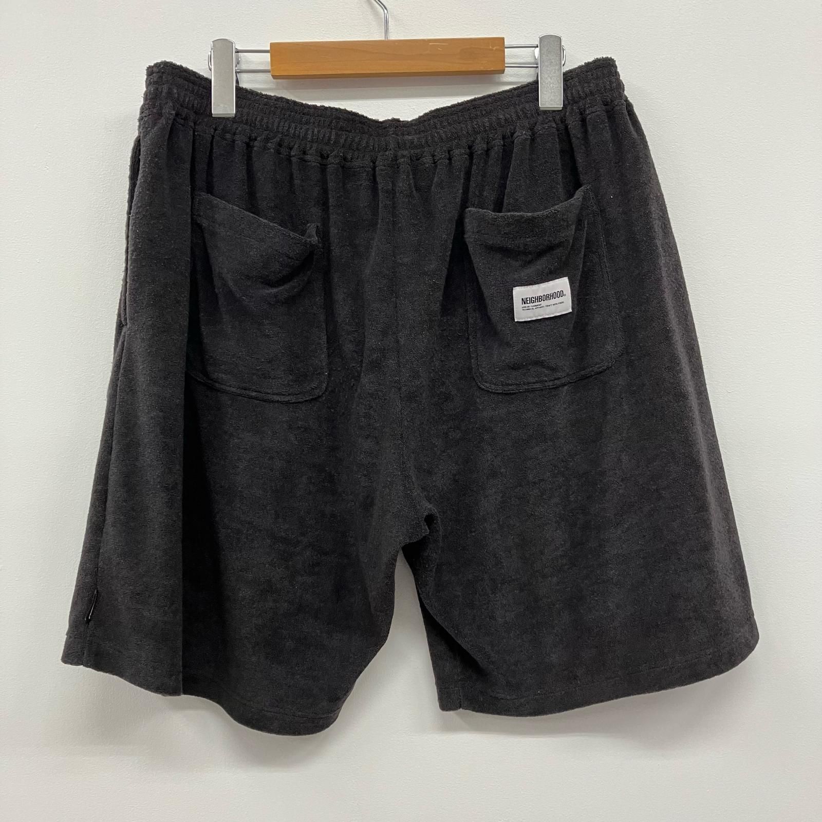 イオン広店 NEIGHBORHOOD ネイバーフッド ショートパンツ pile short pants 241FPNH-PTM02 ブラック サイズ XL 107