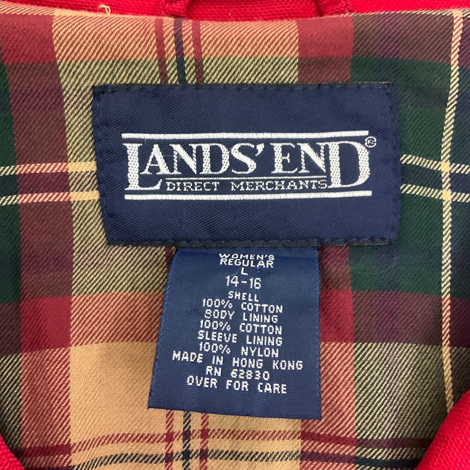 LANDS'END ランズエンド ハンティングジャケット 襟元 袖コーデュロイ. ランズエンド】【LANDS' END】エンジ×紺【ハンティング