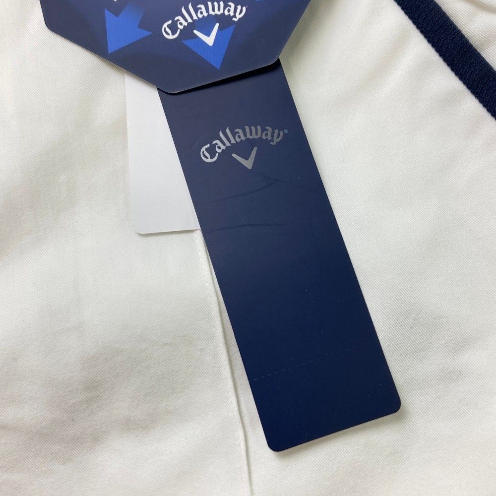 サイズ：L CALLAWAY キャロウェイ  ストレッチ セミフレアロングパンツ  ホワイト系 [240101415237] ゴルフウェア レディース ストスト CALLAWAY キャロウェイ ストレッチ セミフレアロングパンツ