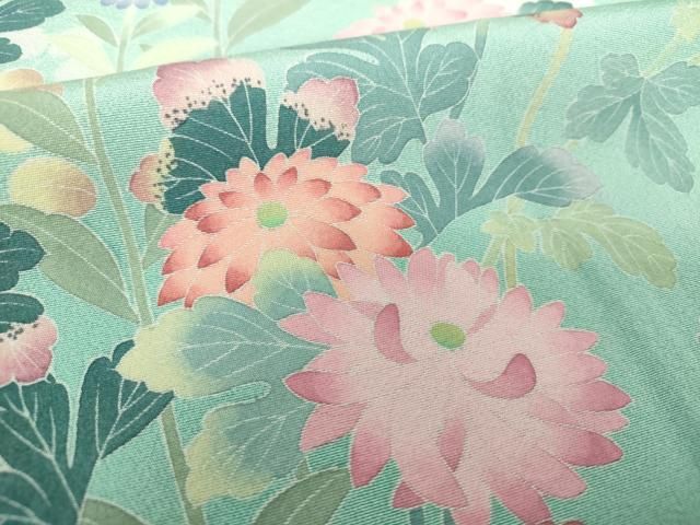 平和屋着物●訪問着　友禅　作家物　草花文　暈し染め　正絹　逸品　DAAS3821ps 平和屋着物○訪問着 友禅 作家物 草花文 暈し染め 正絹 逸品