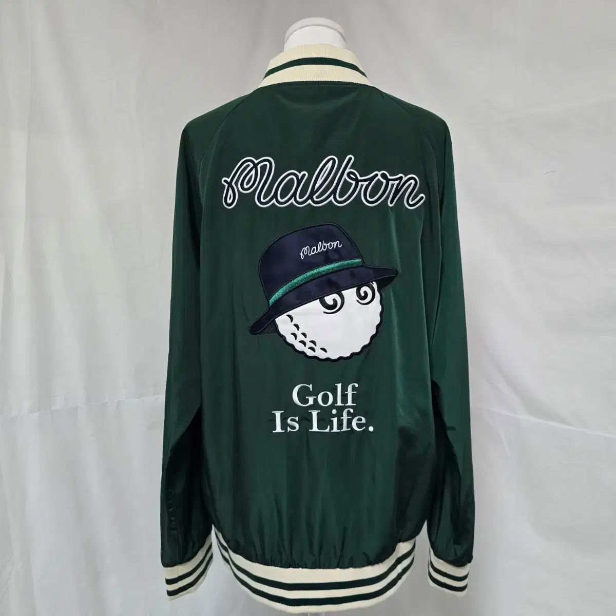 MALBON GOLF マルボンゴルフ グリーン ブルゾン ジャケット ゴルフ 男性 100 1013