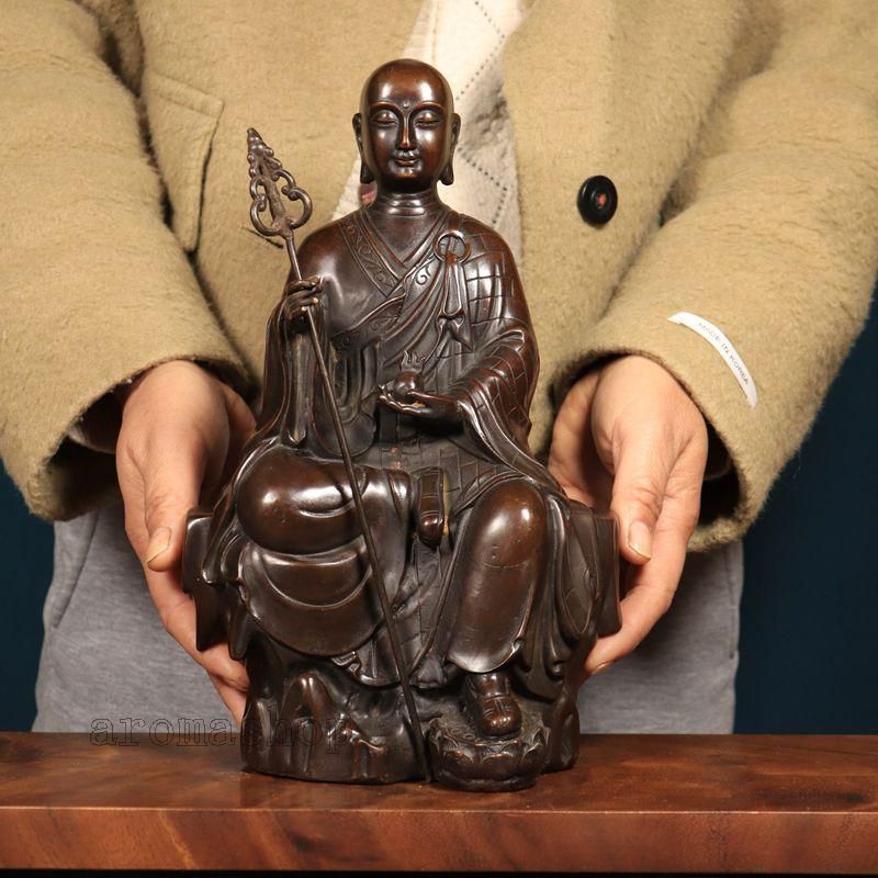 ★大人気商品★ 銅製 仏像 工芸品 奉納 室内 家庭用 応接間仏間 地蔵王菩薩仏像 工芸品