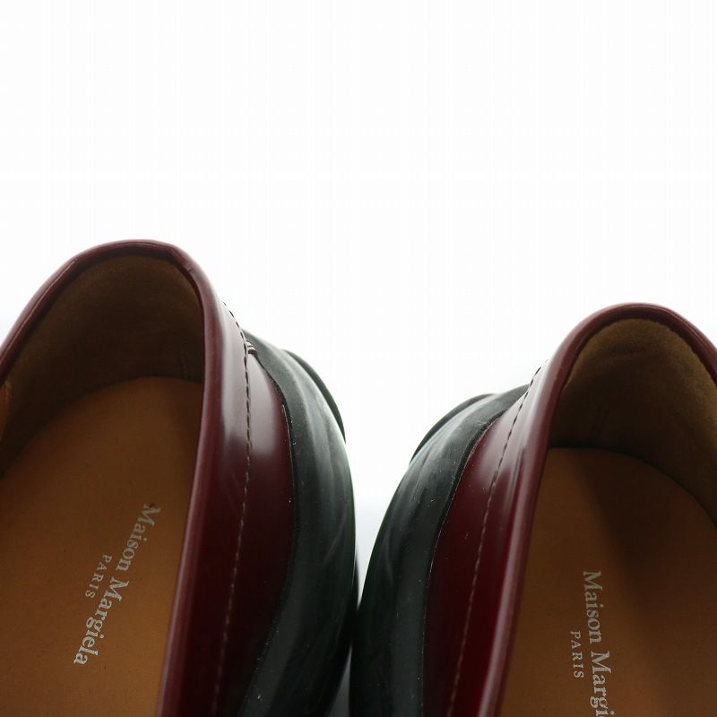 マルジェラブラウンレザー ローファー サイズ43 マルタンマルジェラ Martin Margiela ローファー レザー 厚底