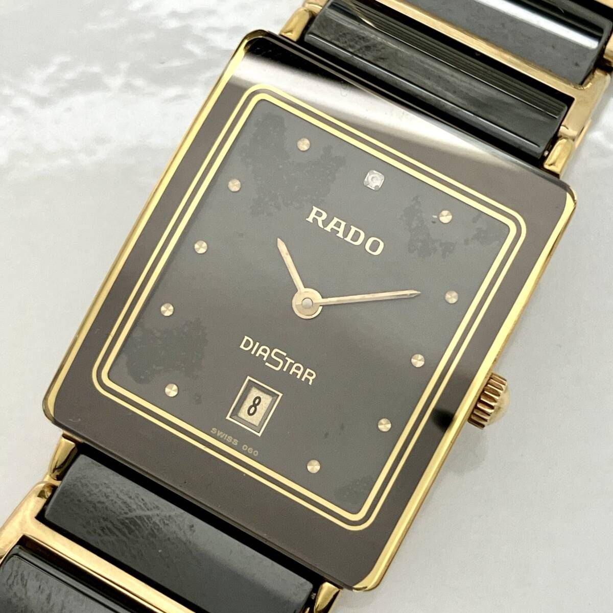 ジャンク RADO ラドー DIASTAR 160.0281.3N クォーツ 腕時計