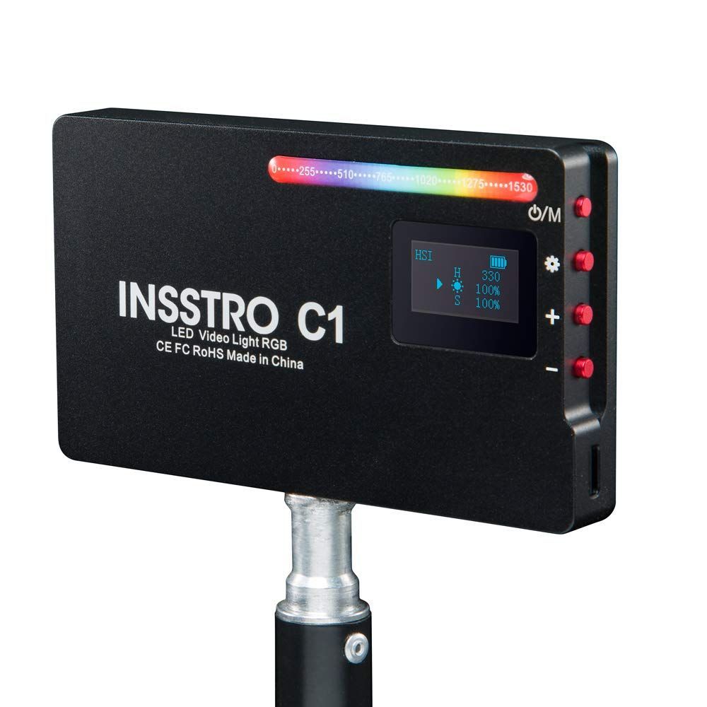 INSSTRO C1 RGBライト LEDライト 2500k～8500k 2時間 - いろはショップ