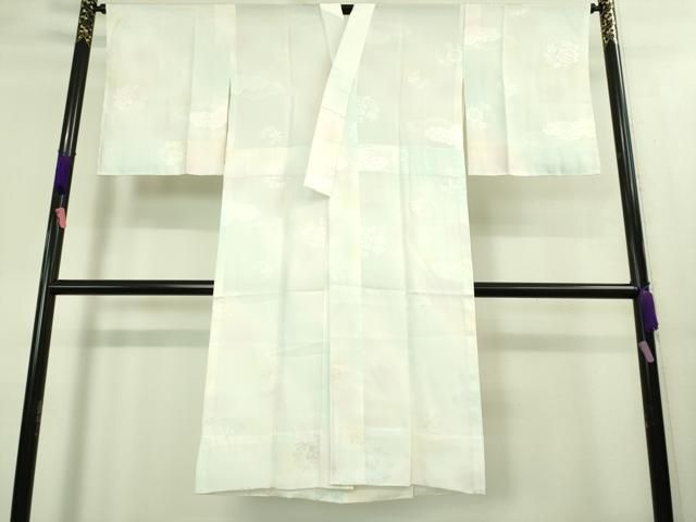 平和屋着物 上質な長襦袢 無双仕立て 雲重ね花地紋 暈し染め ♥ DZAA8339kh5