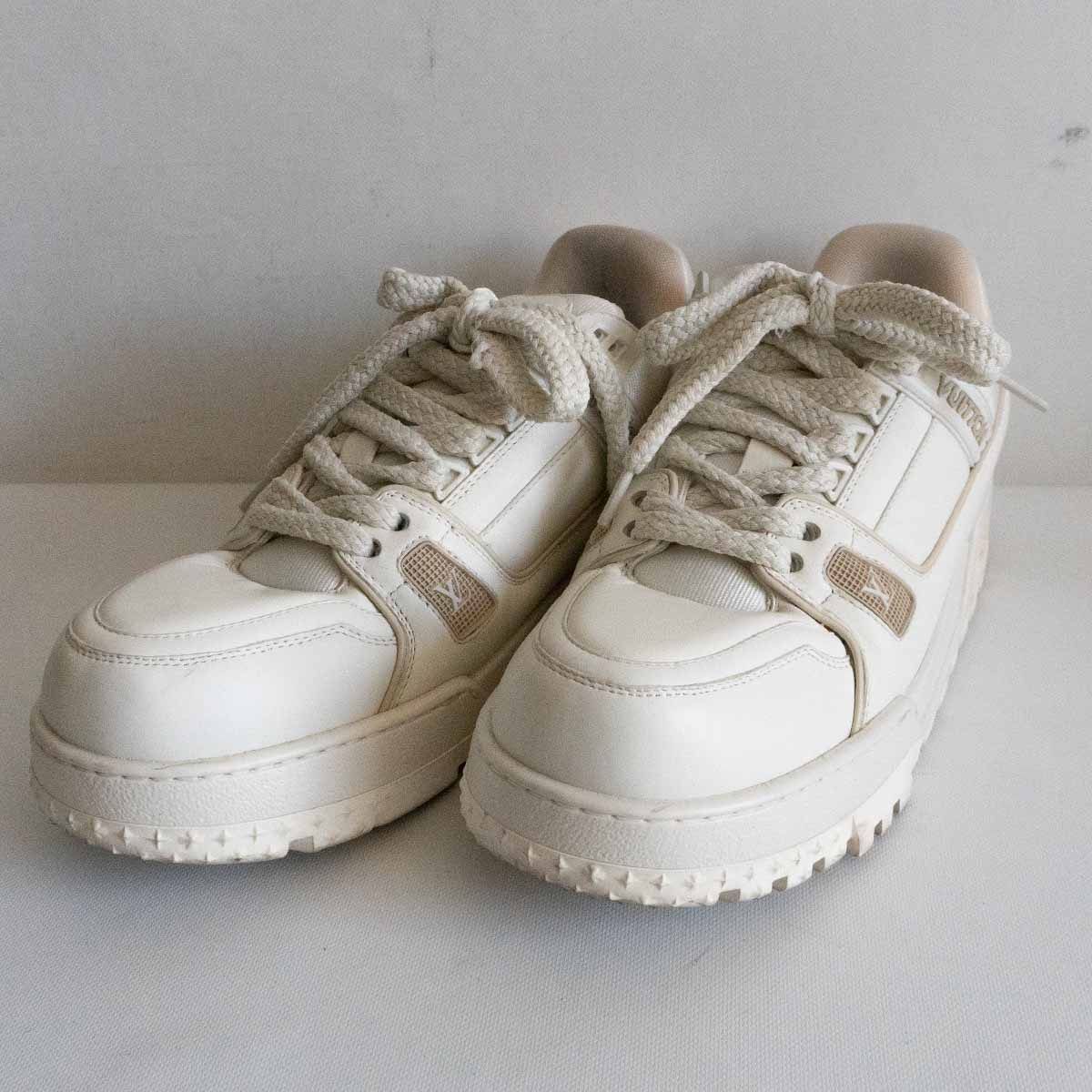 【最高級】LOUIS VUITTON【Trainer Maxie Sneaker Blanc】9 1/2 スニーカー ルイヴィトン 25010192